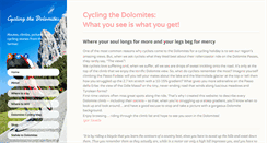 Desktop Screenshot of cyclingdolomites.com